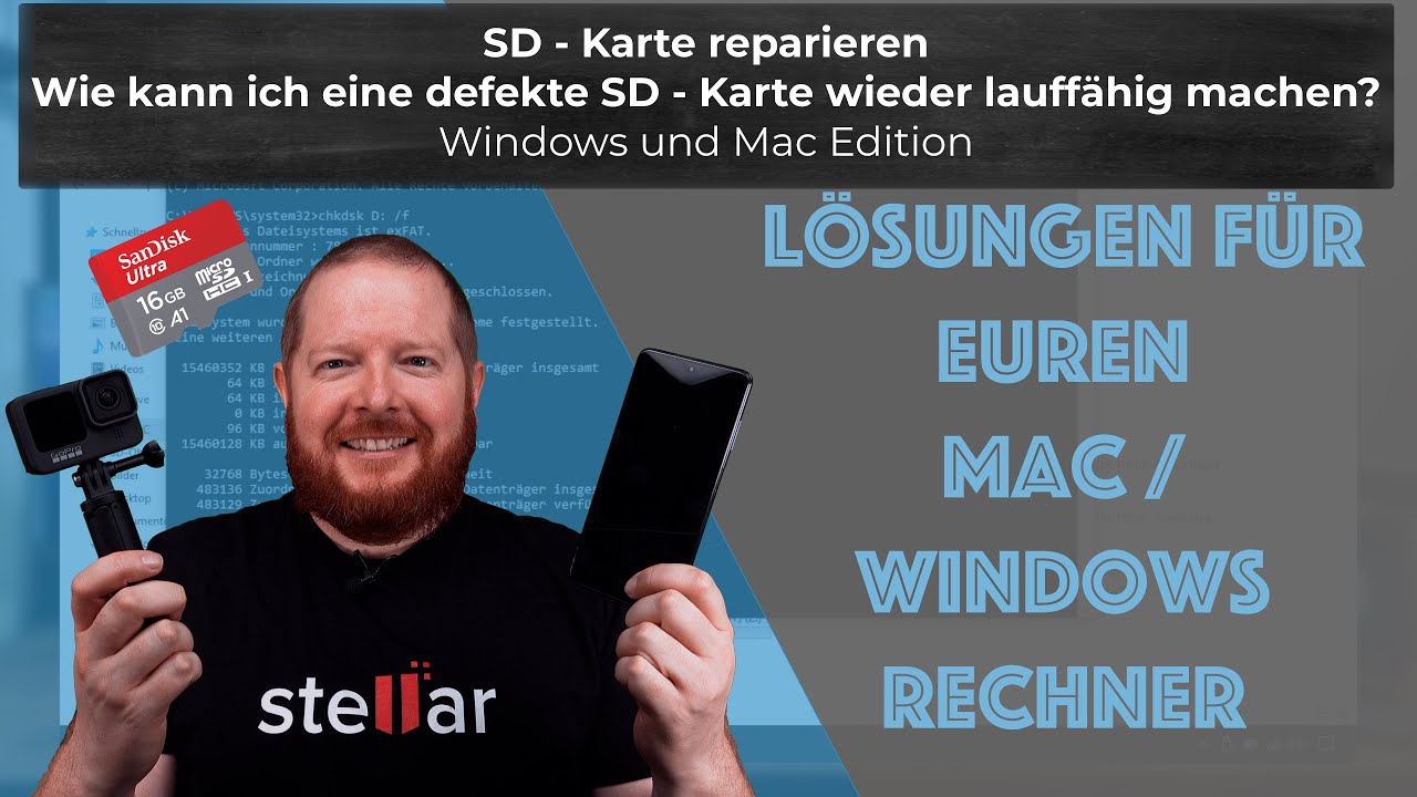 SD-Karte reparieren - Wie kann ich eine defekte SD - Karte wieder lauffähig machen? Windows und Mac