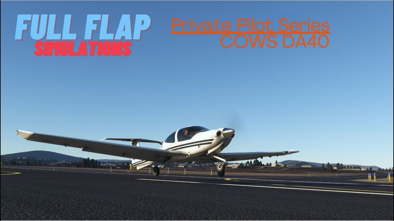 Real Pilot Live!! | Private Pilot Series | COWS DA-40 XLS