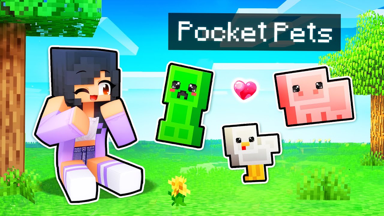 We ADOPT Helpful POCKET Pets In Minecraft!