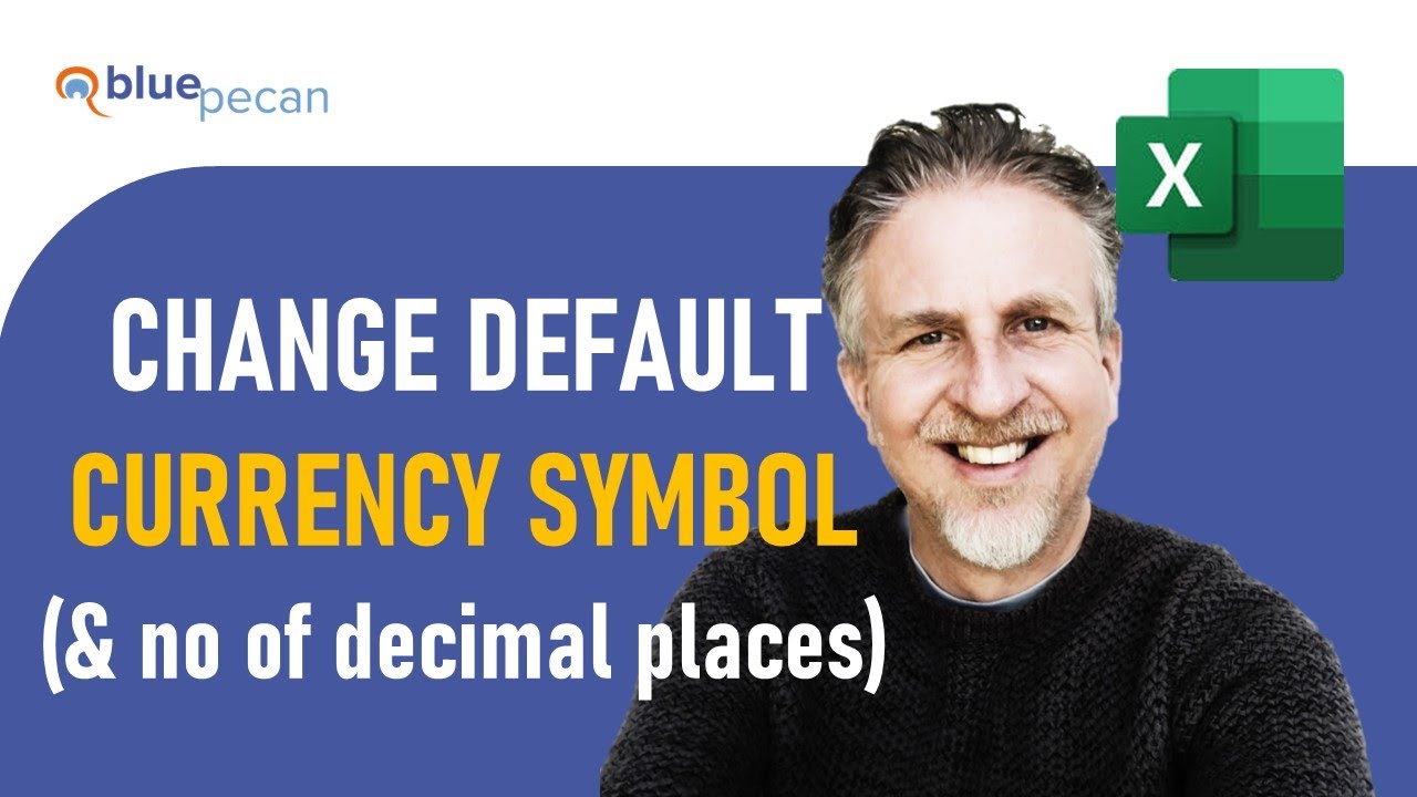 How to Change Default Currency Symbol in Excel (& decimal places)  | Default Currency in Windows