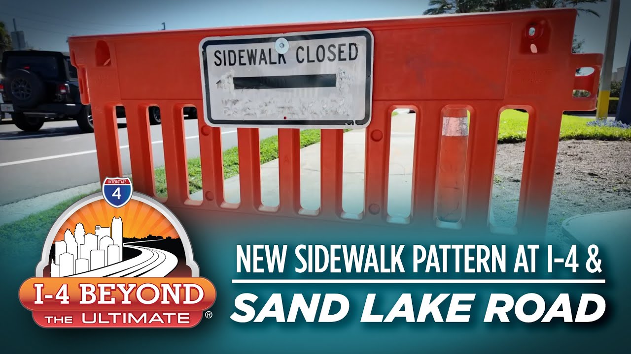 New Sidewalk Pattern at I-4 & Sand Lake Road