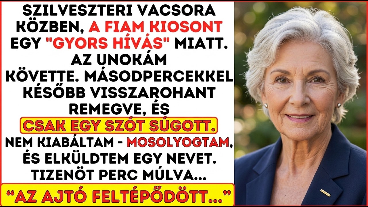 Szilveszterkor a fiam „hívást” kapott. Az unokám követte… és remegve tért vissza: EGY szó.
