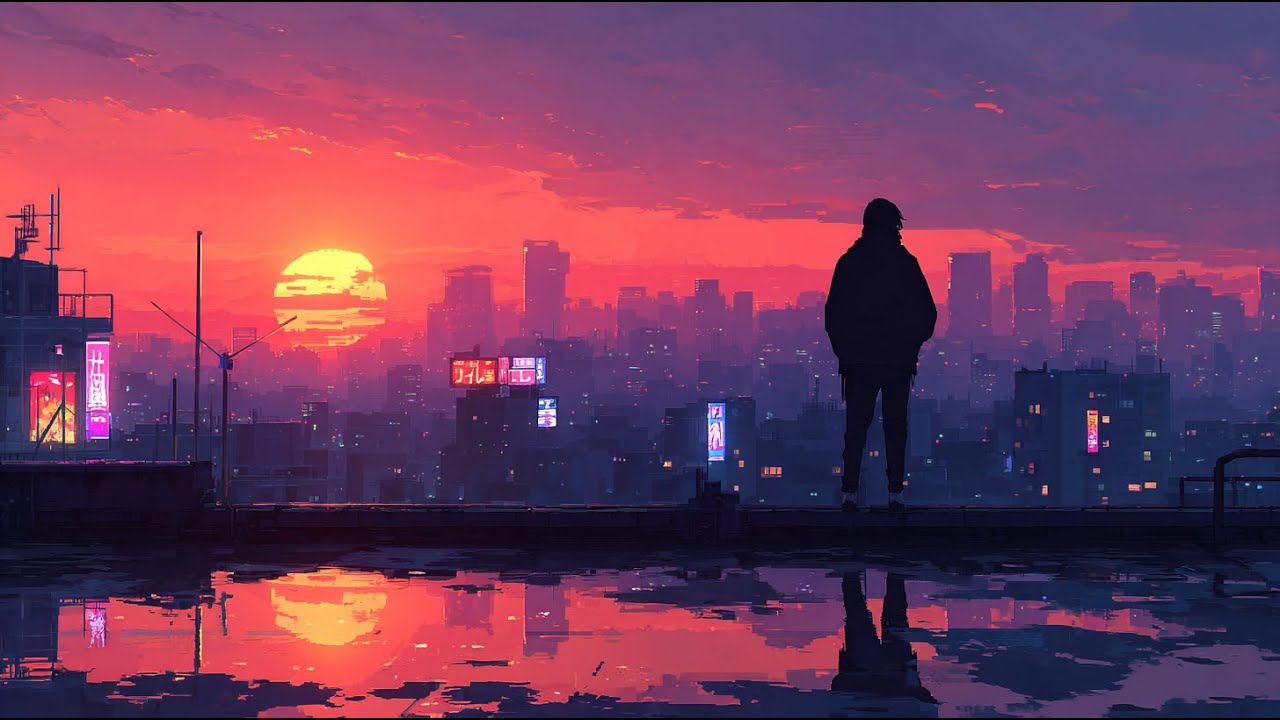 🌞 Morning Retrowave – Uplifting Synth Music for Focus, Coding & Positivity
