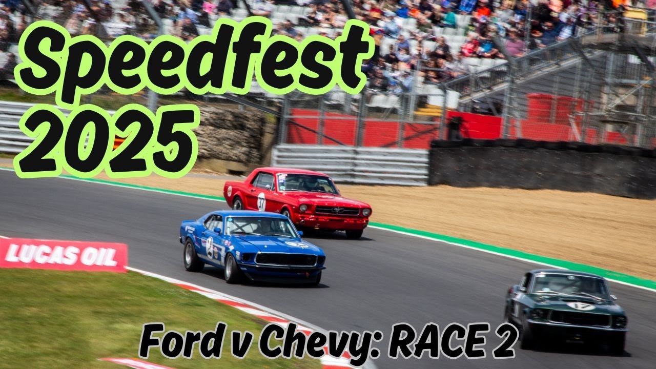 Ford v Chevy: Race 2 Brands Hatch Indy 8th June 2025 (1965 Ford Mustang Onboard)