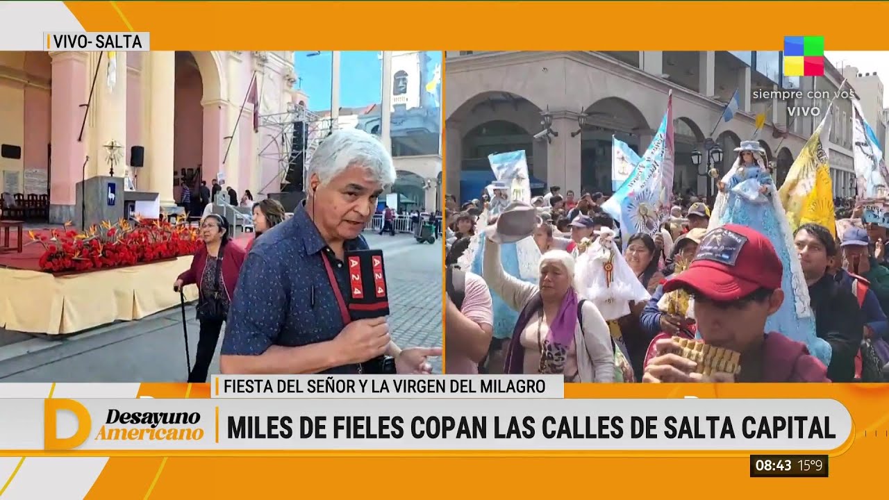 Salta celebra la procesión del Señor y la Virgen del Milagro