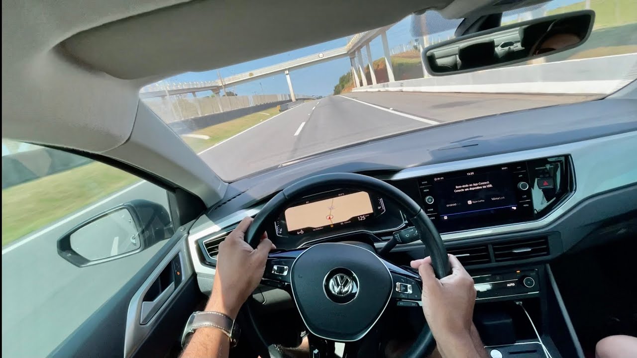 FAZENDO CURVAS COM O VW VIRTUS TURBO! &Eacute; BOM DE ESTRADA?