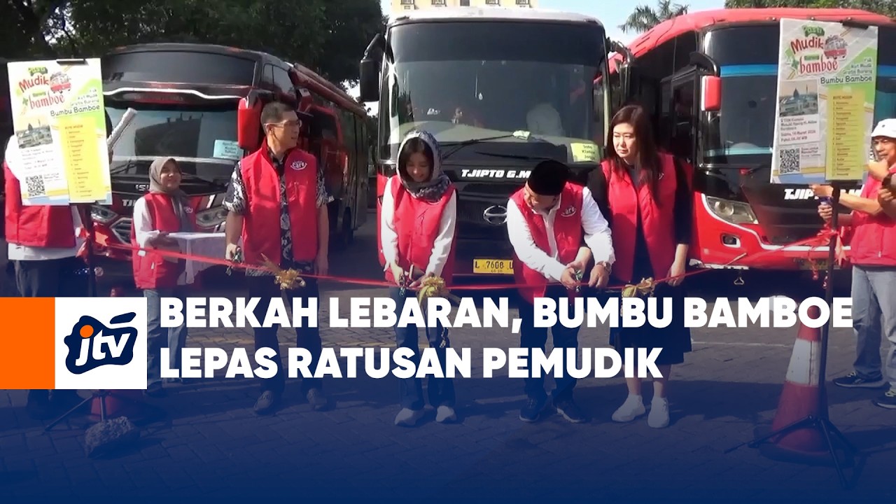 BERKAH LEBARAN, BUMBU BAMBOE LEPAS RATUSAN PEMUDIK