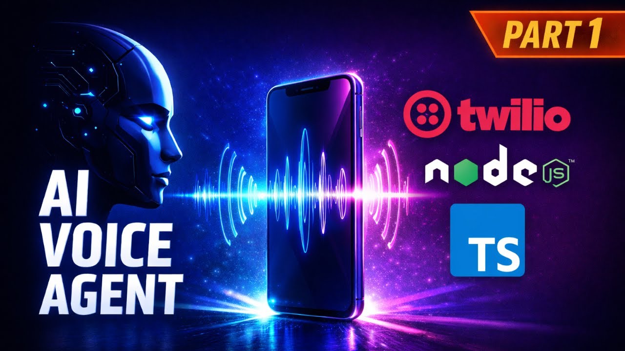 Телефонные звонки Twilio с использованием Node.js — голосовой агент с искусственным интеллектом, ...