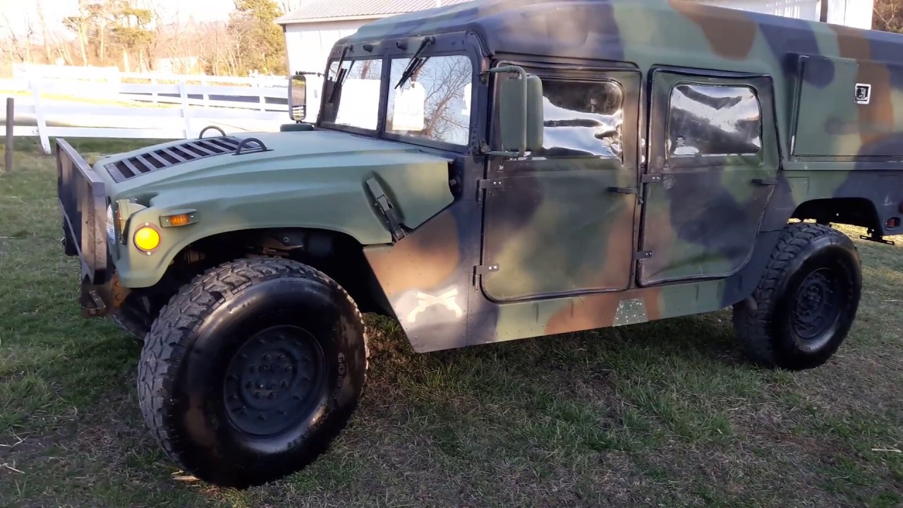 1988 M998 Humvee 4 Door 6.2L Diesel Military HMMWV Humvee Am General **SOLD**