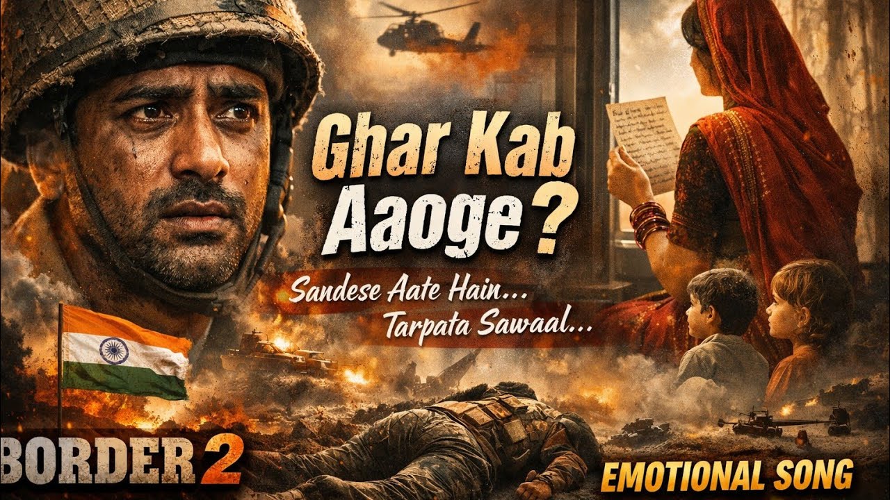 Ghar Kab Aaoge | Border 2 Movie Song |India Vs Pakistan War | Sande­se Aate Hain | Border Movie Song