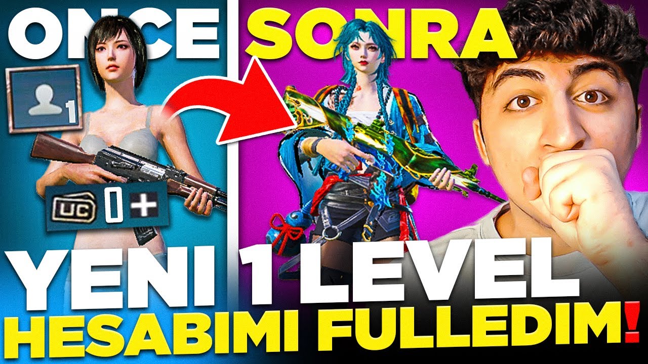 YENİ 1 LEVEL HESABIMI FULLEDİM!