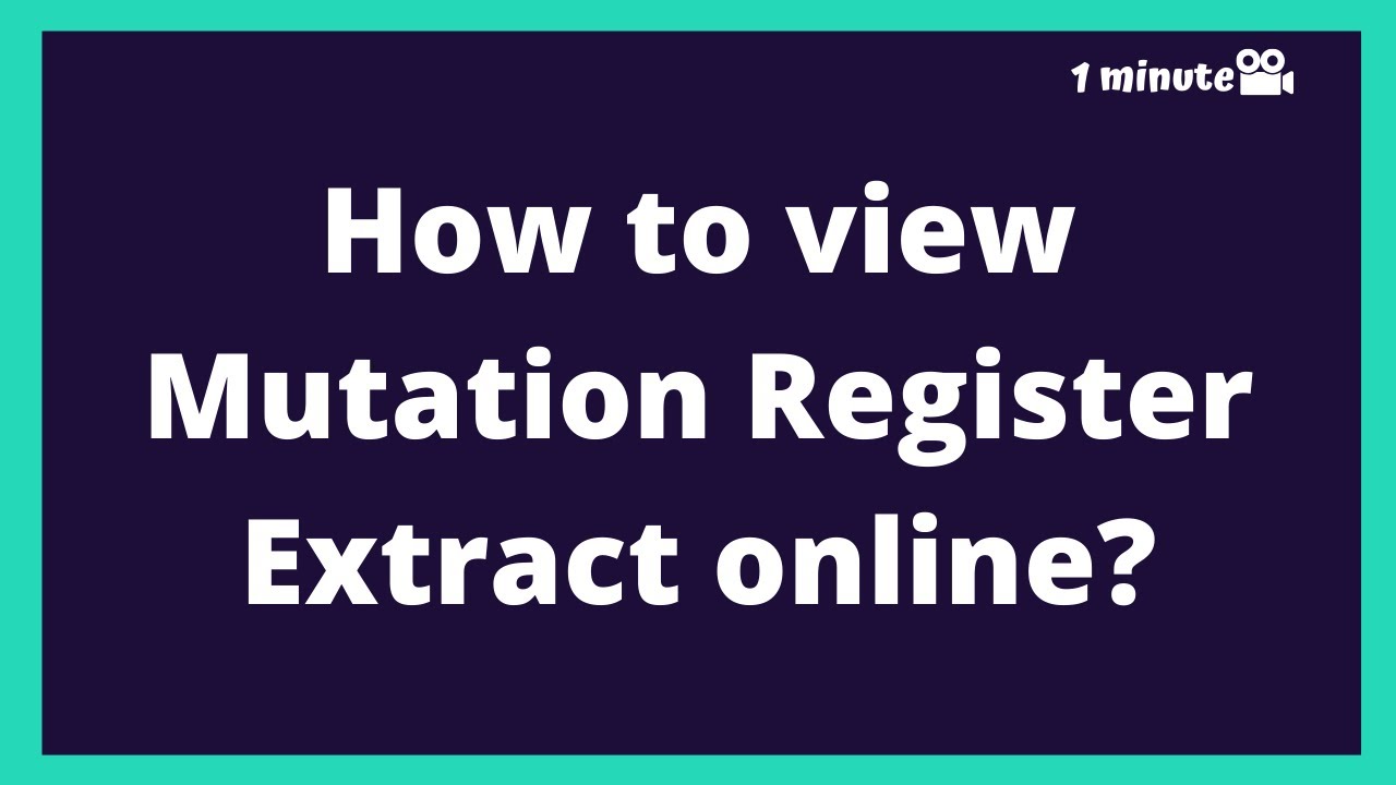 How to view Mutation Register extracts online in Karnataka?