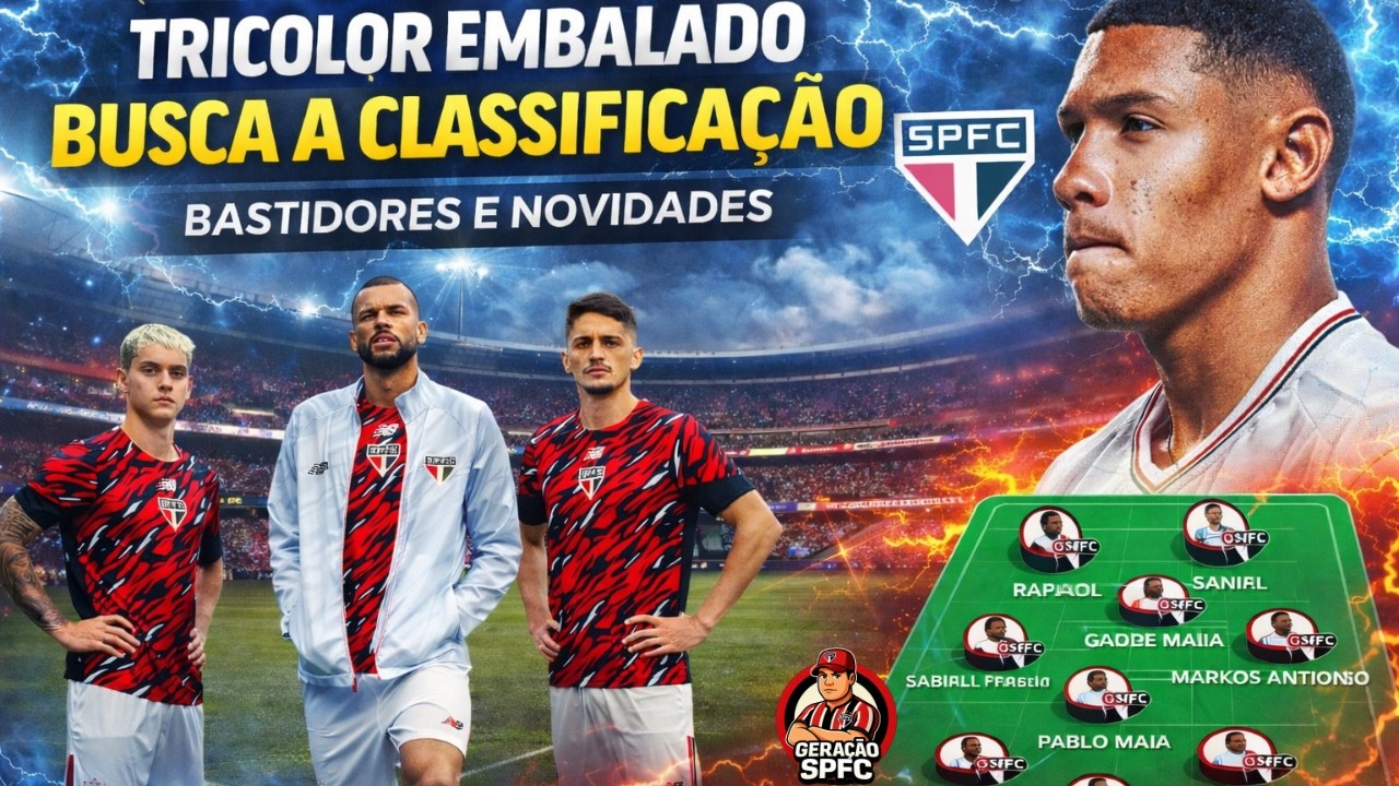 SPFC BUSCA CASSIFICAÇÃO - ASSISTIR AO VIVO - SEQUÊNCIA BOA NO BRASILEIRÃO - POLÊMICA NOS BASTIDORES