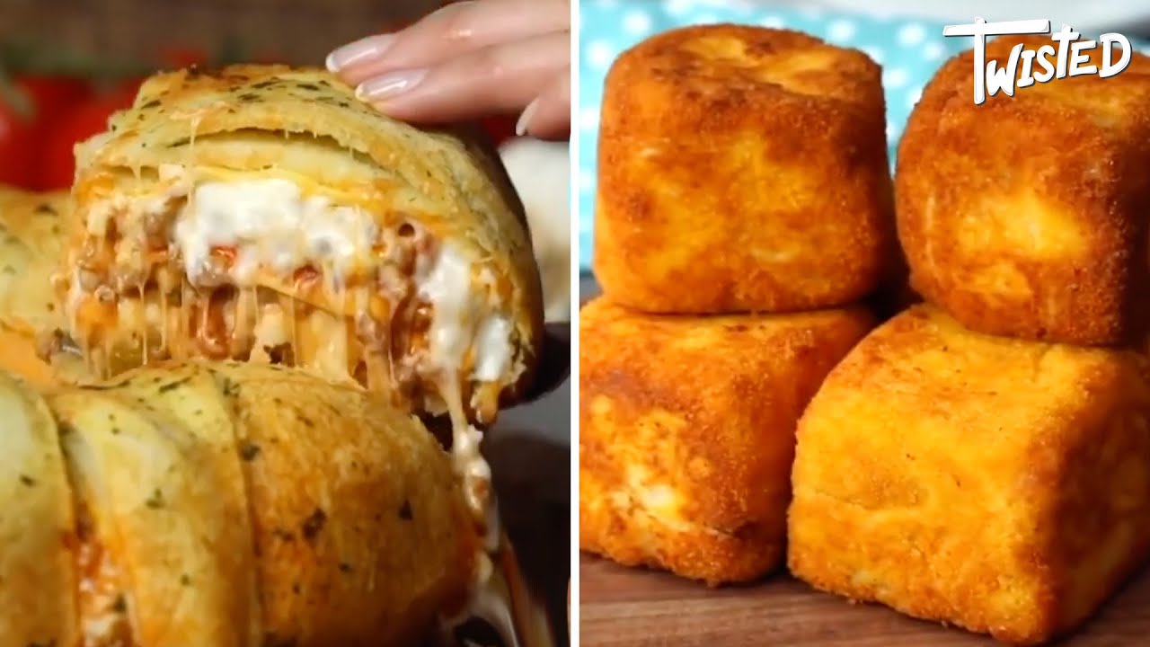 Mini Pizza Swirls With Garlic Sour Cream! | Twisted | Lasagna Bundt Pie
