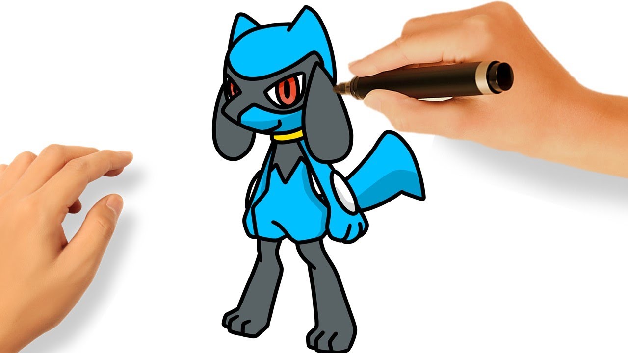 CÓMO DIBUJAR a RIOLU | DIBUJANDO POKÉMONS PASO A PASO
