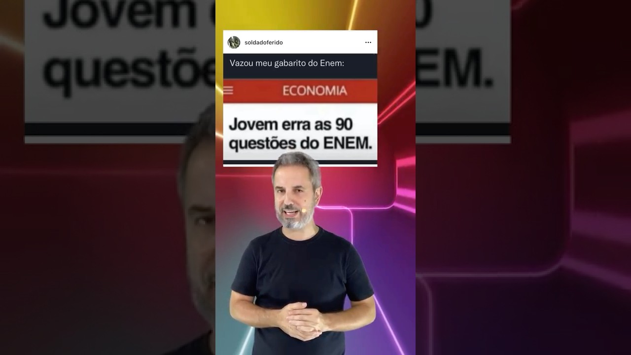 Qual a chance de algu&eacute;m acertar todas as quest&otilde;es de um dia de Enem? #shorts