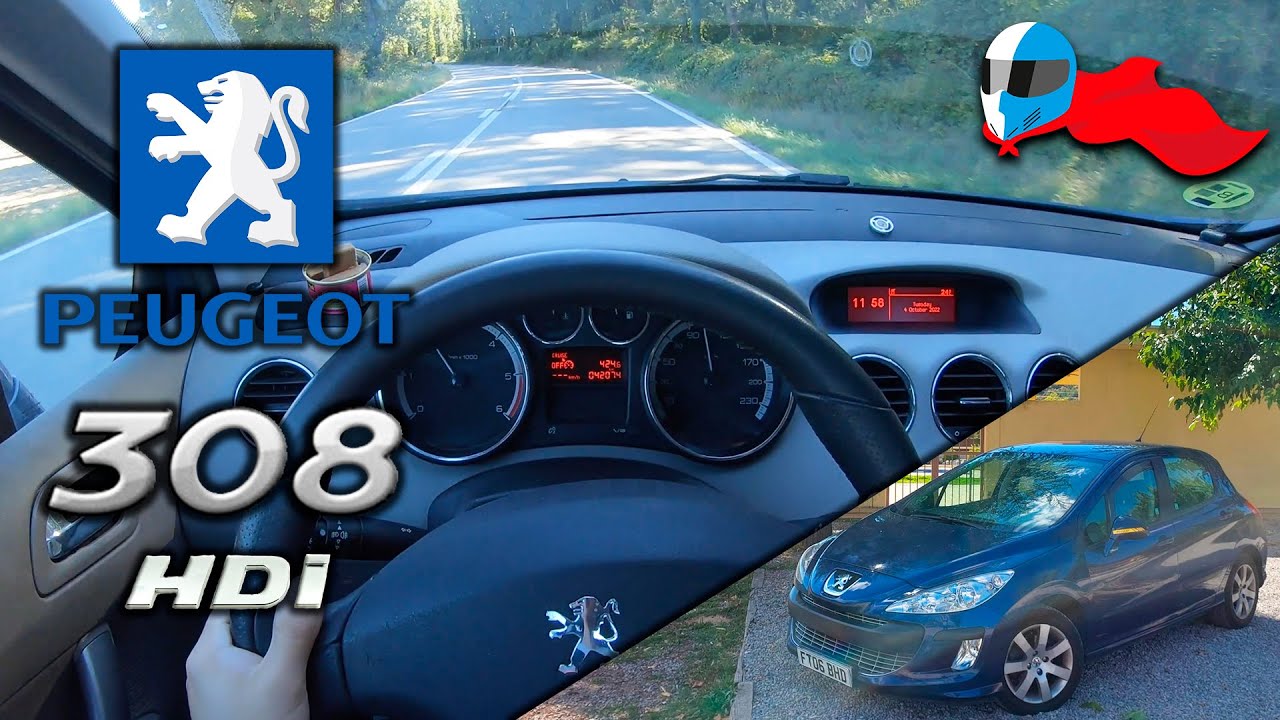 2008 Peugeot 308 HDi 110 (80kW) POV 4K [Test Drive Hero] #40 ACCELERATION, ELASTICITY & DYNAMIC
