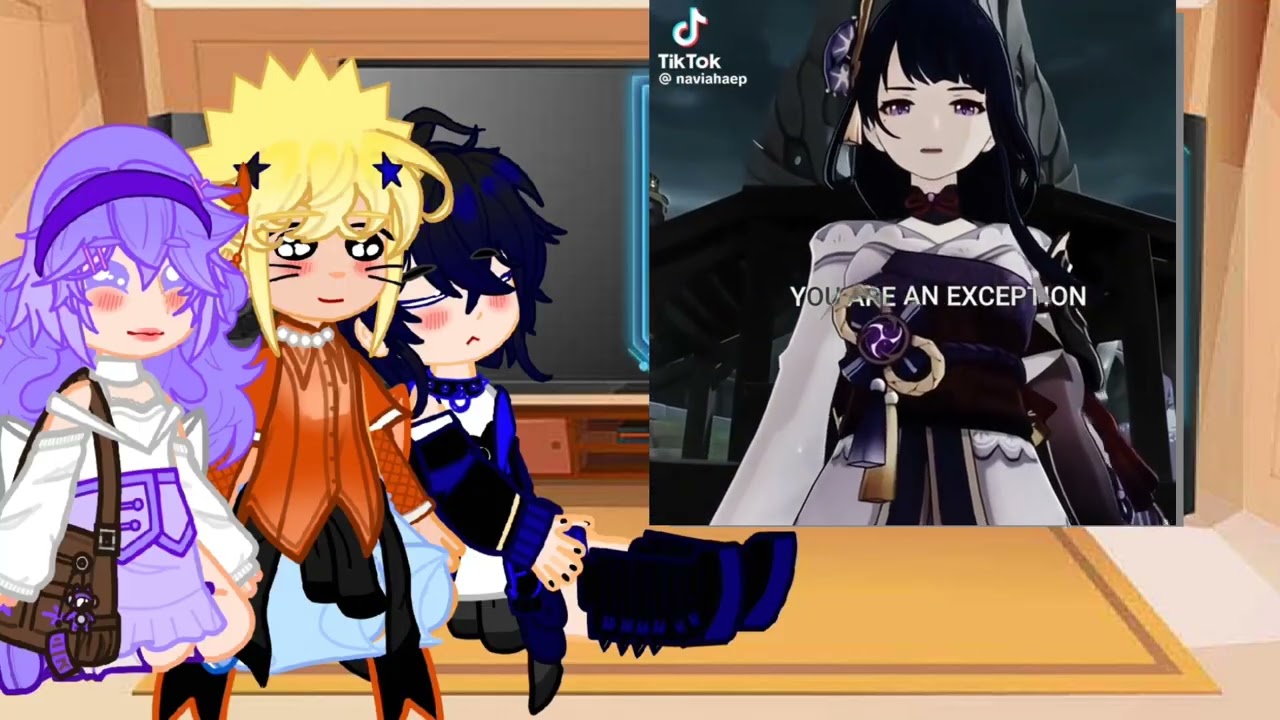 Naruto e Hinata e Sasuke React to Sakura as nezuko/Radein #gacha#video#reactionvideo 