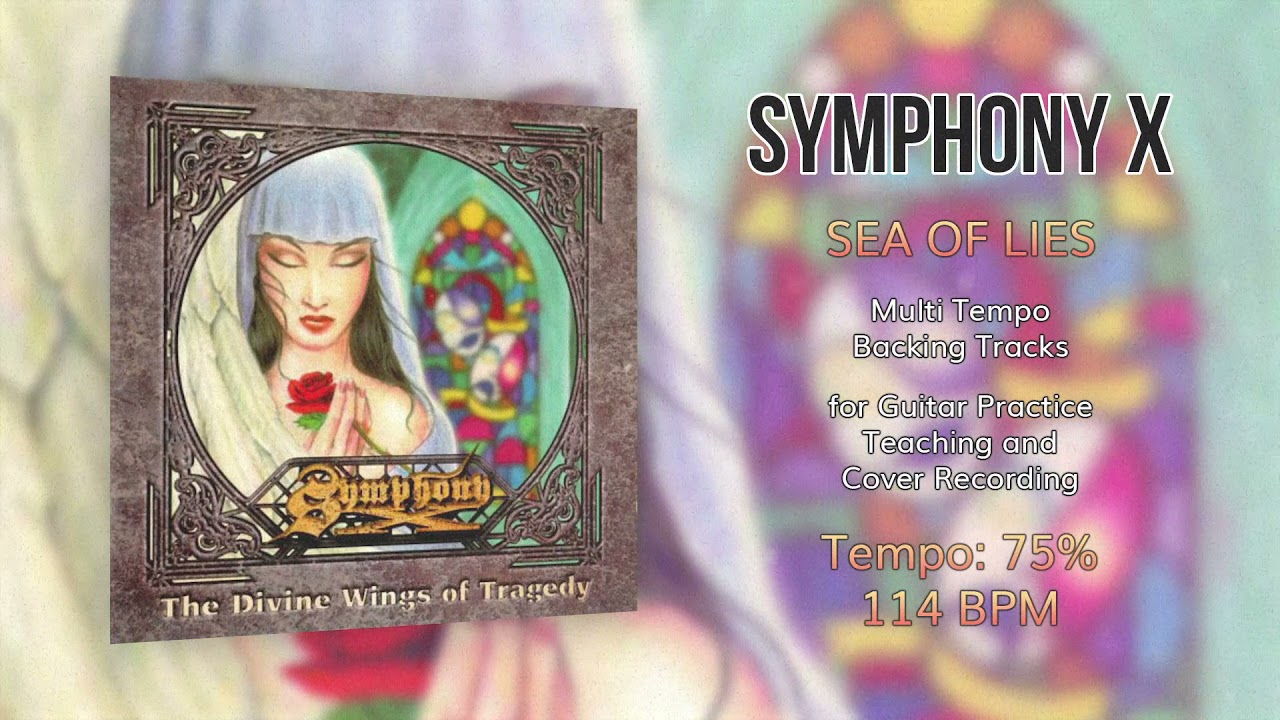 SYMPHONY X - Sea of Lies - 75% Tempo (114 BPM) Backing Track
