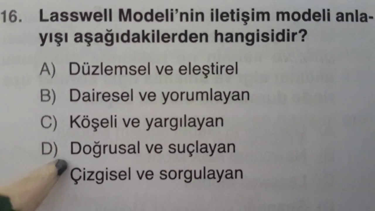 Bireylerarası iletişim Ünite 1 Sınav Soruları 2. Bölüm