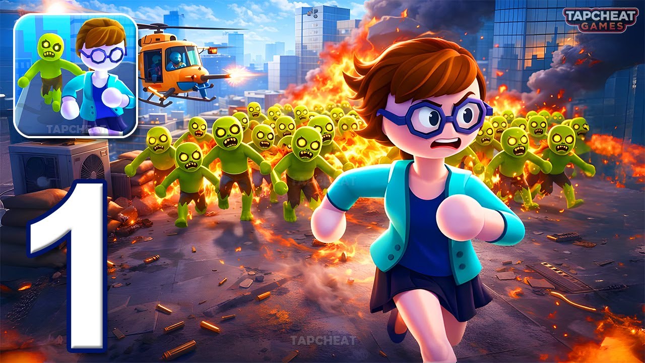 Helicopter Escape 3D - Gameplay Walkthrough Part 1 - Escape From Zombies (Android, iOS)