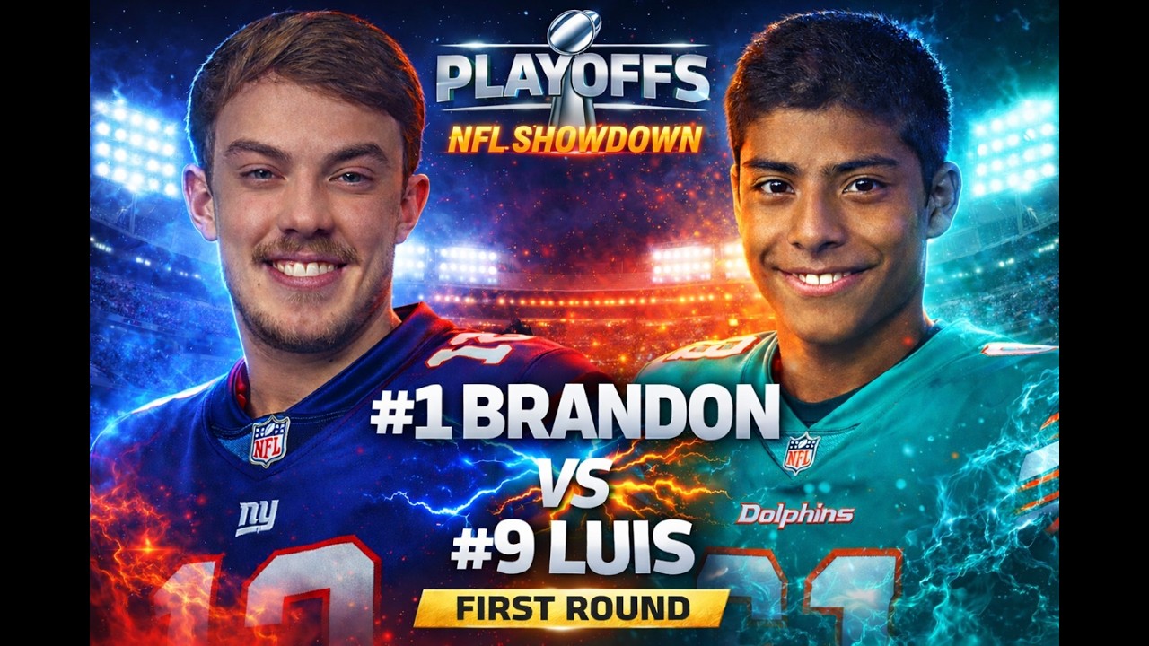 NFL Showdown Playoffs 2025-26 (First Round, Game 4): 1.Brandon vs 9.Luis Extended Highlights 1/10/26