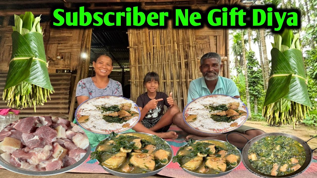 Pork and Cooked With Ganda Megong | Meghalaya Village Style Pork Curry | Pork Curry Recipe