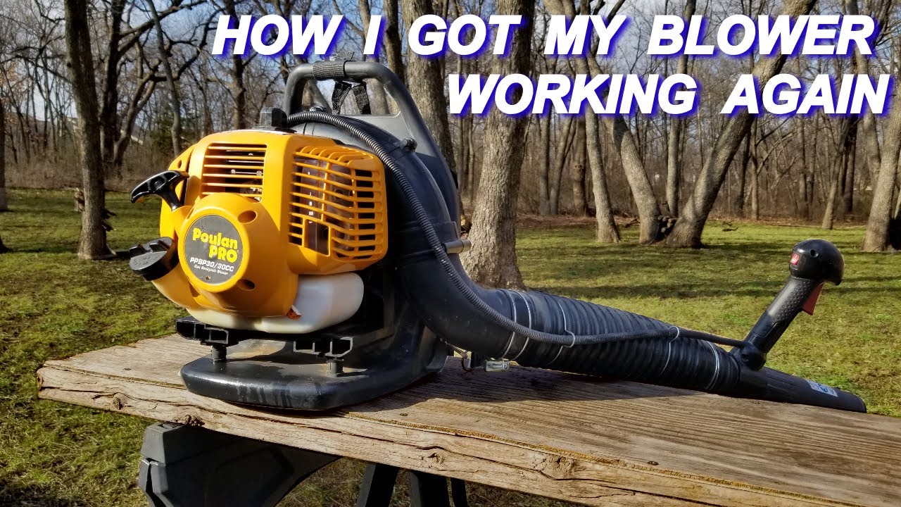 Backpack blower won't get to full speed