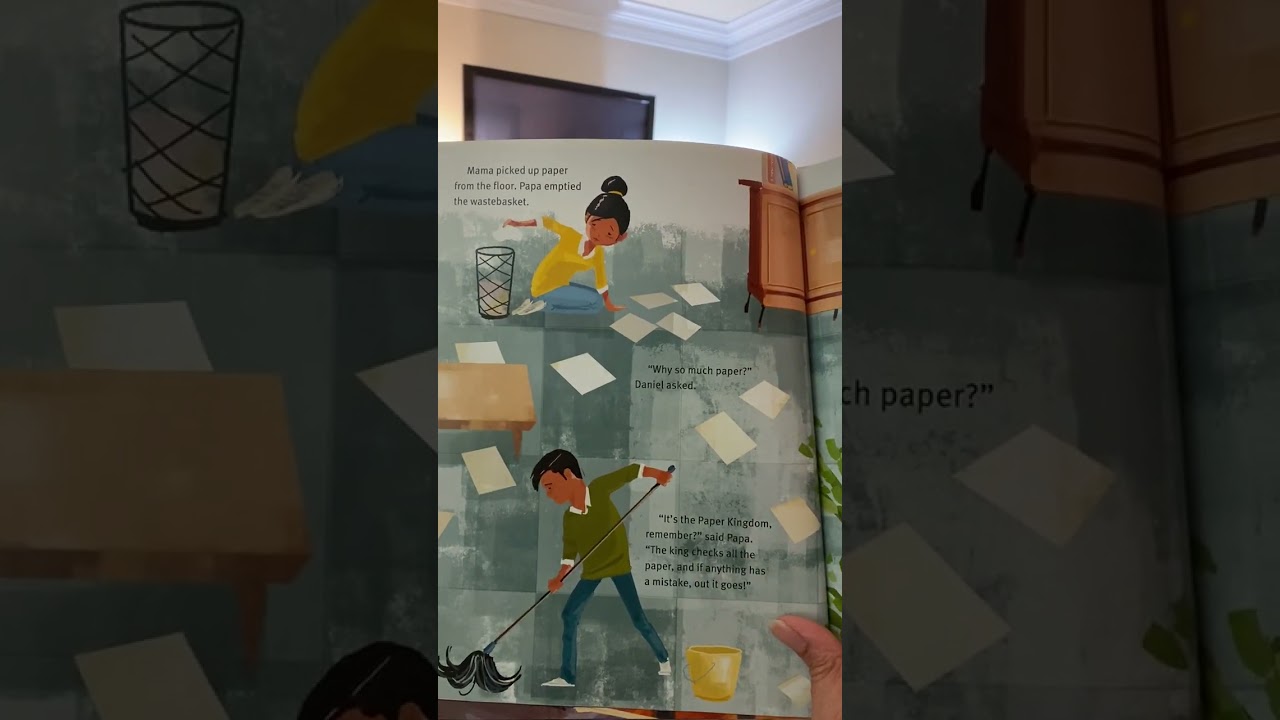 Сказка на ночь «Бумажное королевство». Озвучено Хеленой Ку Ри, иллюстрации Паскаля Кампиона.