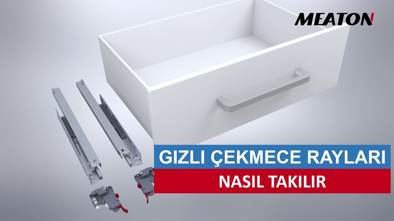 Gizli çekmece rayları nasıl takılır | MEATON