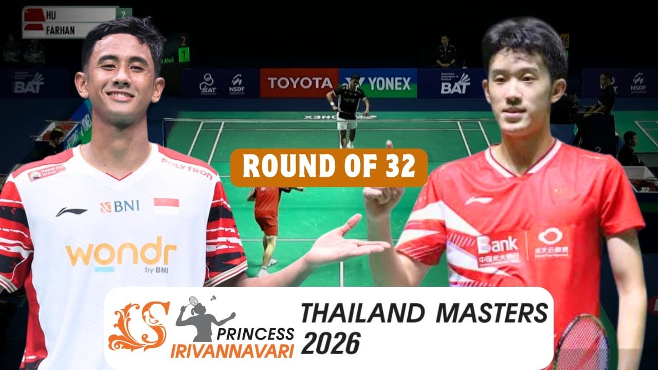 Alwi Farhan vs Hu Zhe An Thailand Masters 2026 - R32 MS COOLLL MATCH !!