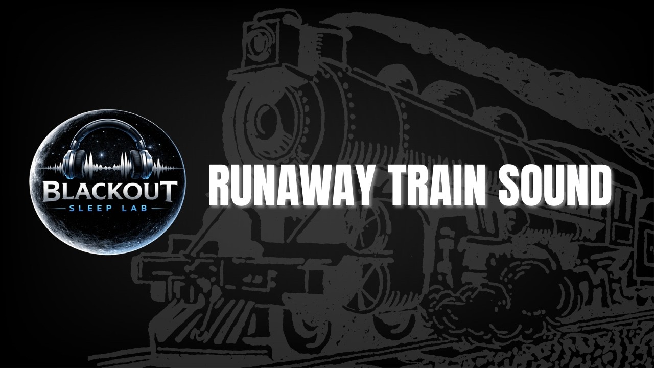 Runaway Train Sounds Black Screen 10 Hours | Blackout Sleep Lab