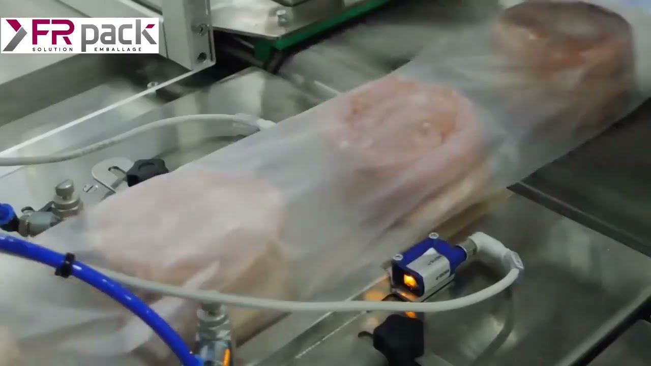 Flowpack ensacheuse automatique steaks hach&eacute;s surgel&eacute;s - Conditionnement FR PACK