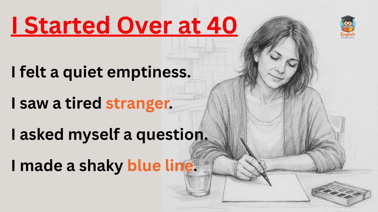 Learn English with Stories ⭐ I Started Over at 40 | Level 3 English Practice