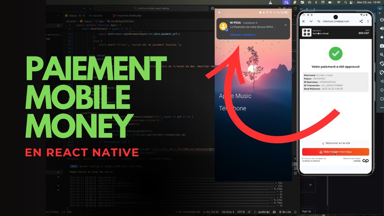 Intégrer le Paiement Mobile Money dans une App React Native