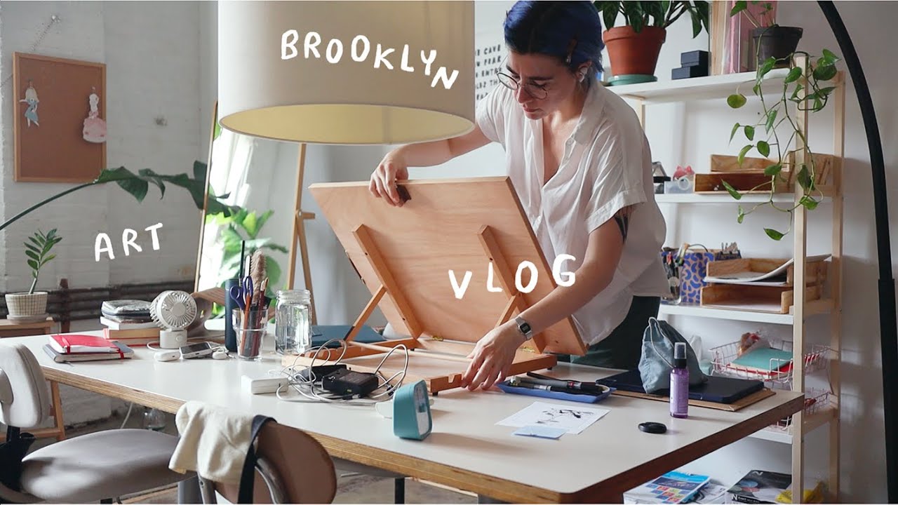 buying art supplies, book haul and making art in my studio
