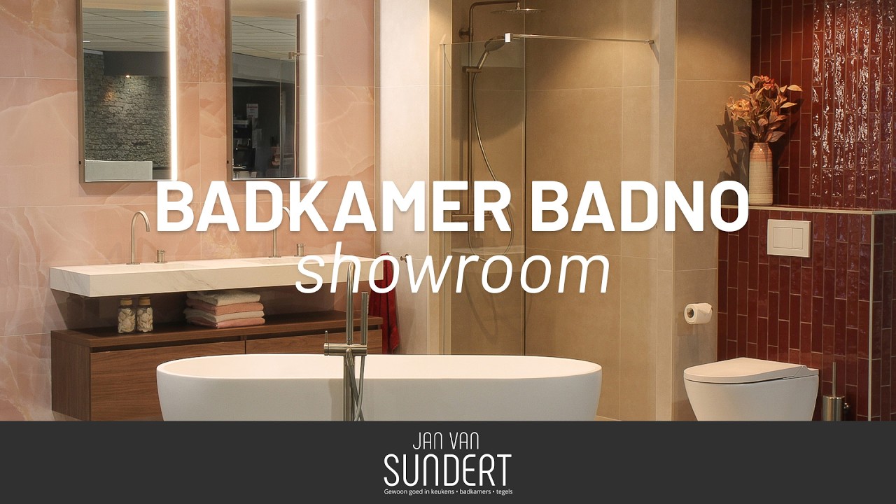 Badkamer Badno - Roze met rode badkamer
