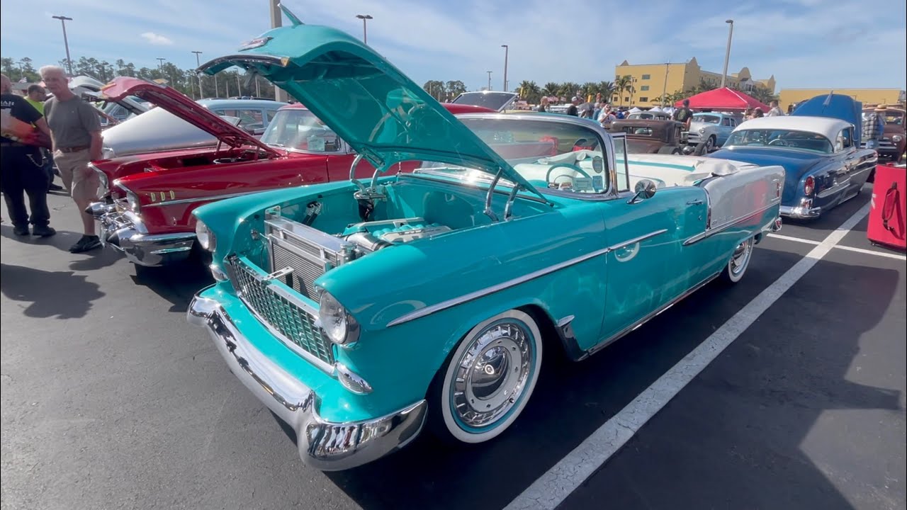 Manejé 228 millas en mi 1957 Chevrolet Belair para ir a este show de carros clásicos