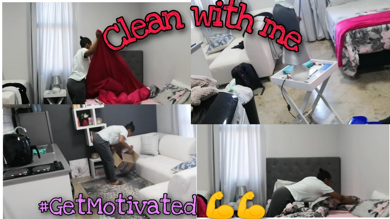CLEAN WITH ME! 😊|SMALL APARTMENT|South African YouTuber|Tshepi Reacts