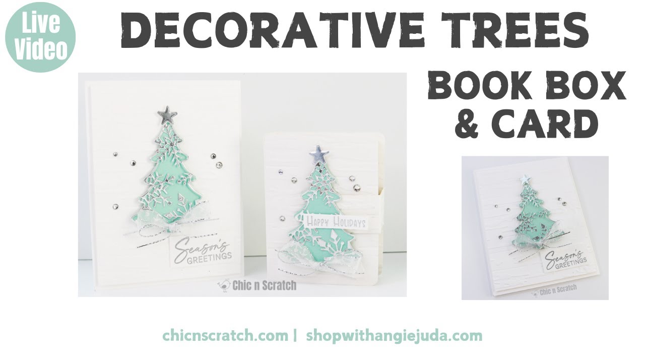 Decorative Trees Book Box & Card