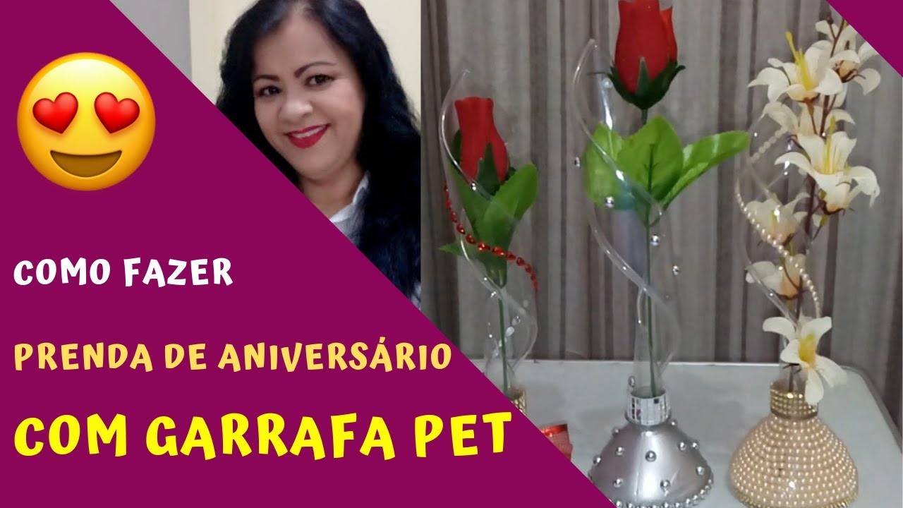 Como Fazer Prenda de Aniversário com Garrada PET