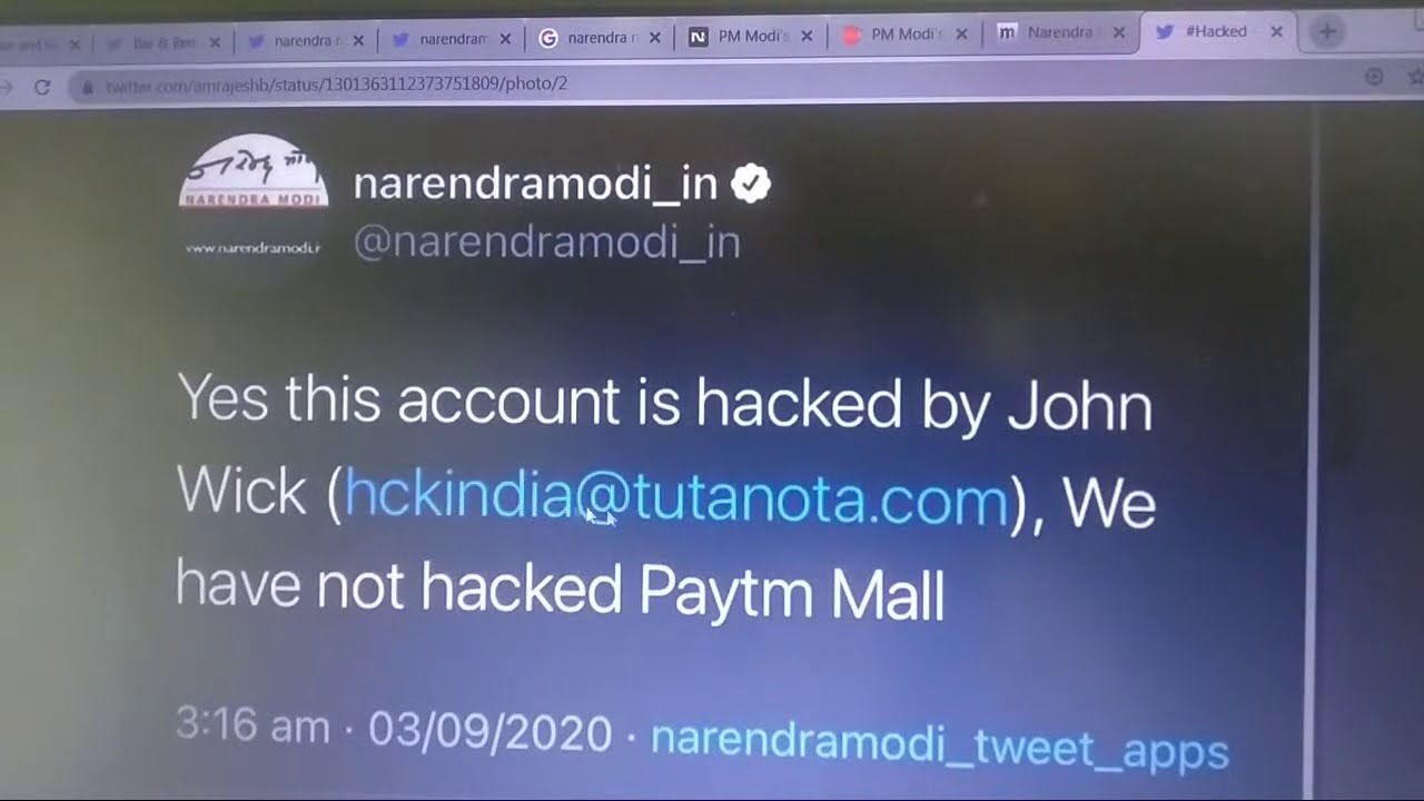Narendra Modi Website Twitter Account Hacked - Breaking News