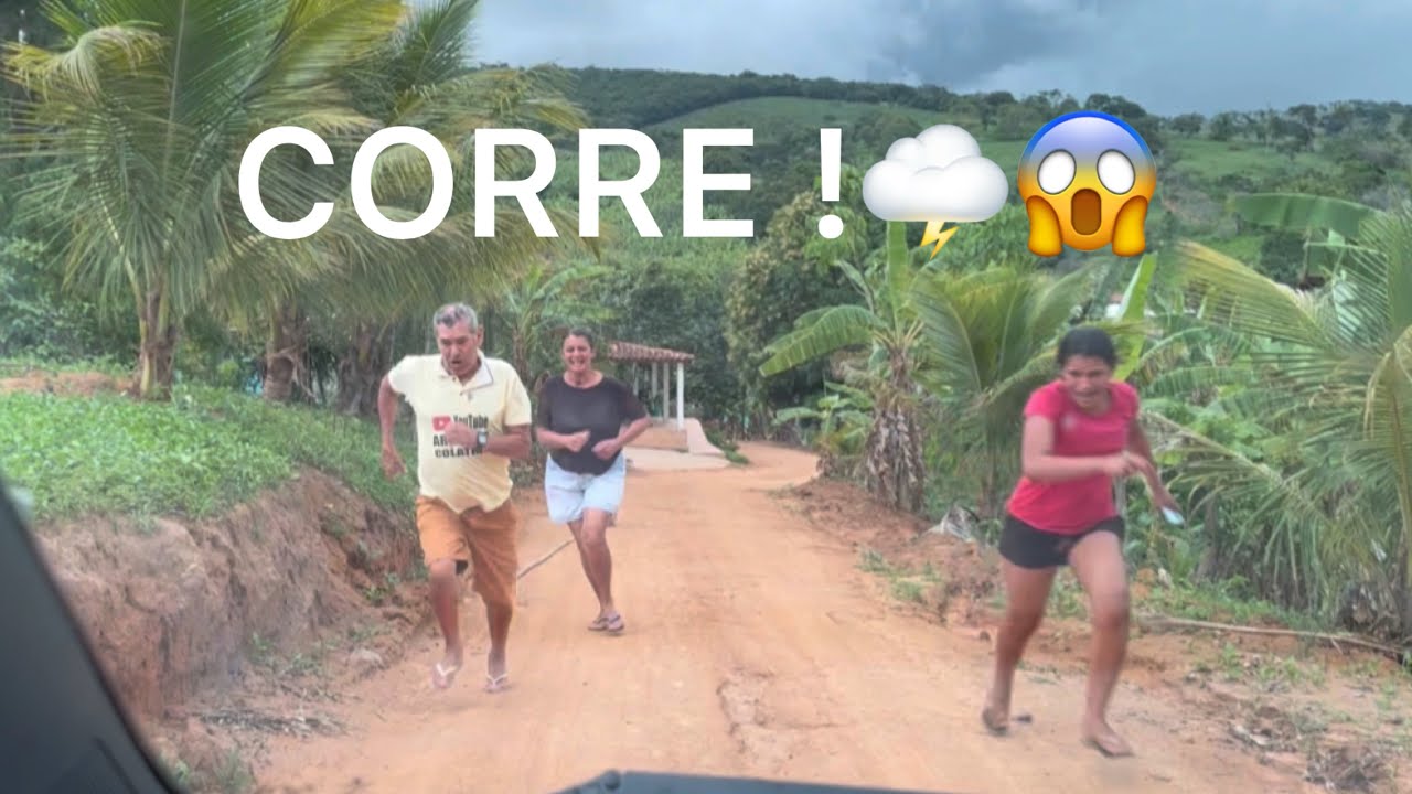 OLHA A CARREIRA QUE MINHA MÃE MEU PAI E PATRICIA DERAM QUANDO O RAIO CAIU !!! 