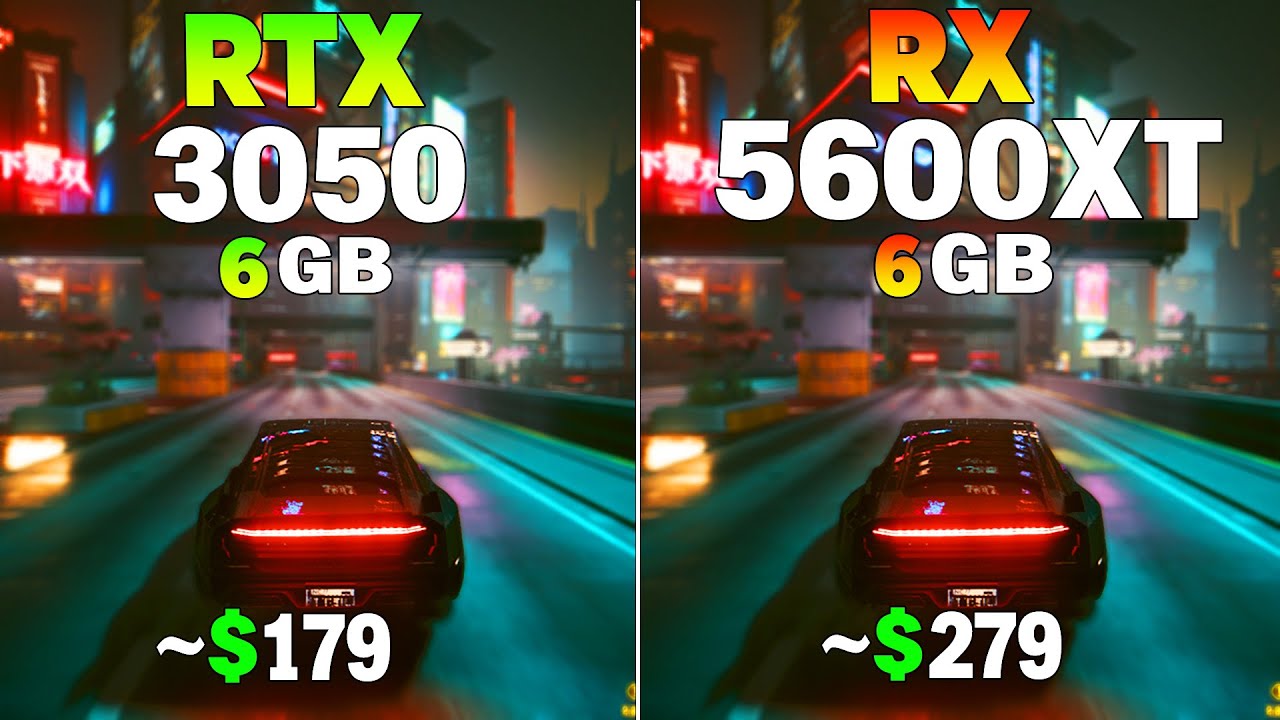 RTX 3050 vs RX 5600 XT - Test in 8 Games