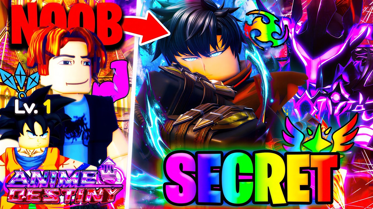 Путь от НУБА до СЕКРЕТНОГО Сон Джин Ву в Anime Destiny в Roblox!