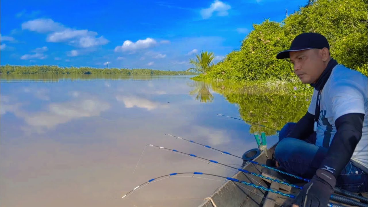 Mancing udang galah,disungai terpanjang di Indonesia‼️sungai kapuas