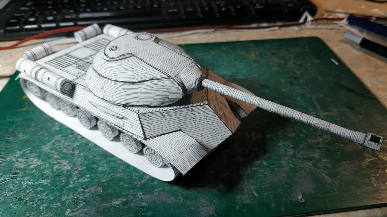 Building 🇷🇺IS-3🇷🇺 (Soviet Heavy Tank) #papercraft #tank #ww2 #fypシ #diy