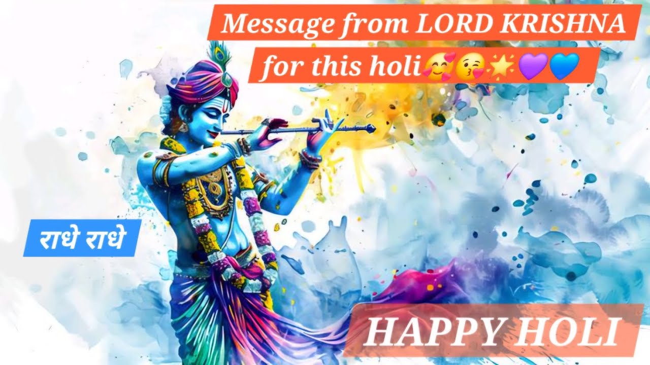 Radhe Radhe🦚Happy holi guys...suno Madhav kya keh rahe hai?❤️‍🔥❤️😘🥰💙