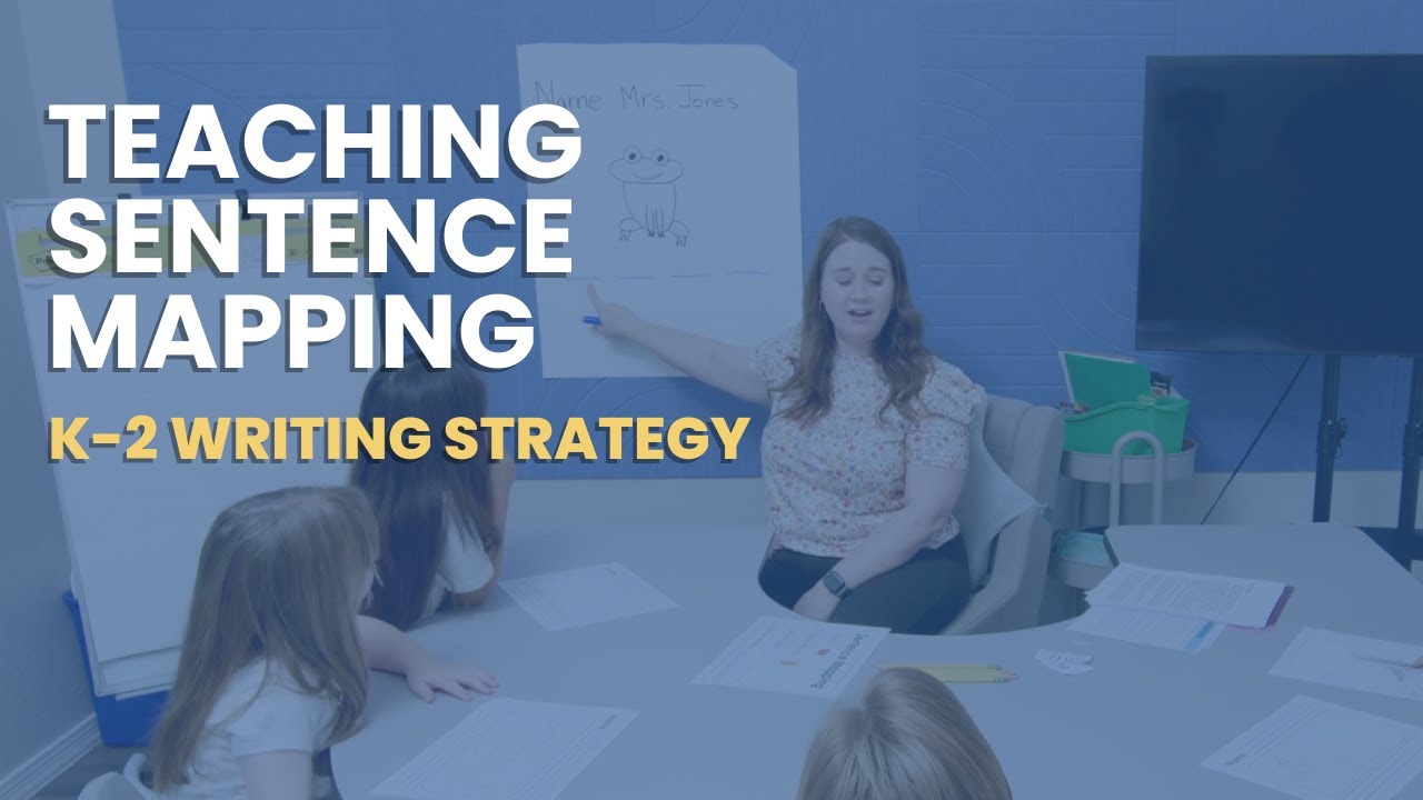 Teaching Kindergarteners to Write Their First Sentences! Sentence Mapping