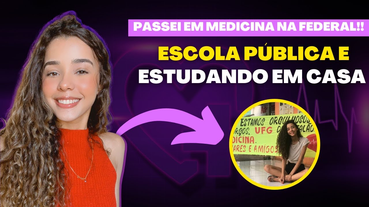Como consegui minha APROVAÇÃO em MEDICINA na FEDERAL estudando online e em casa